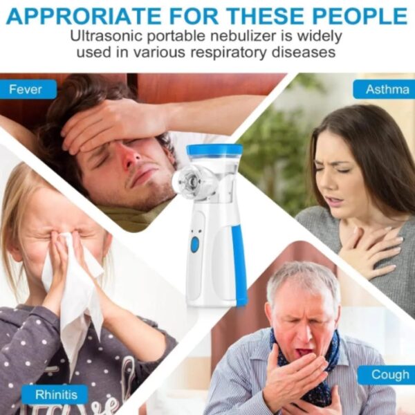 rechargeable portable handheld mesh nebulizer machine for adults & kids
